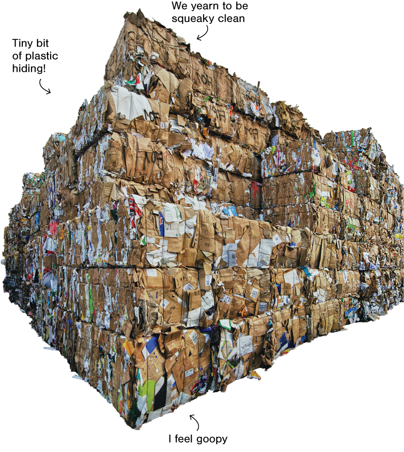 image of bales of recycling