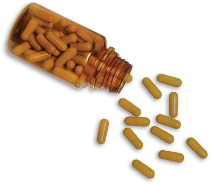 image of medicine bottle and pills
