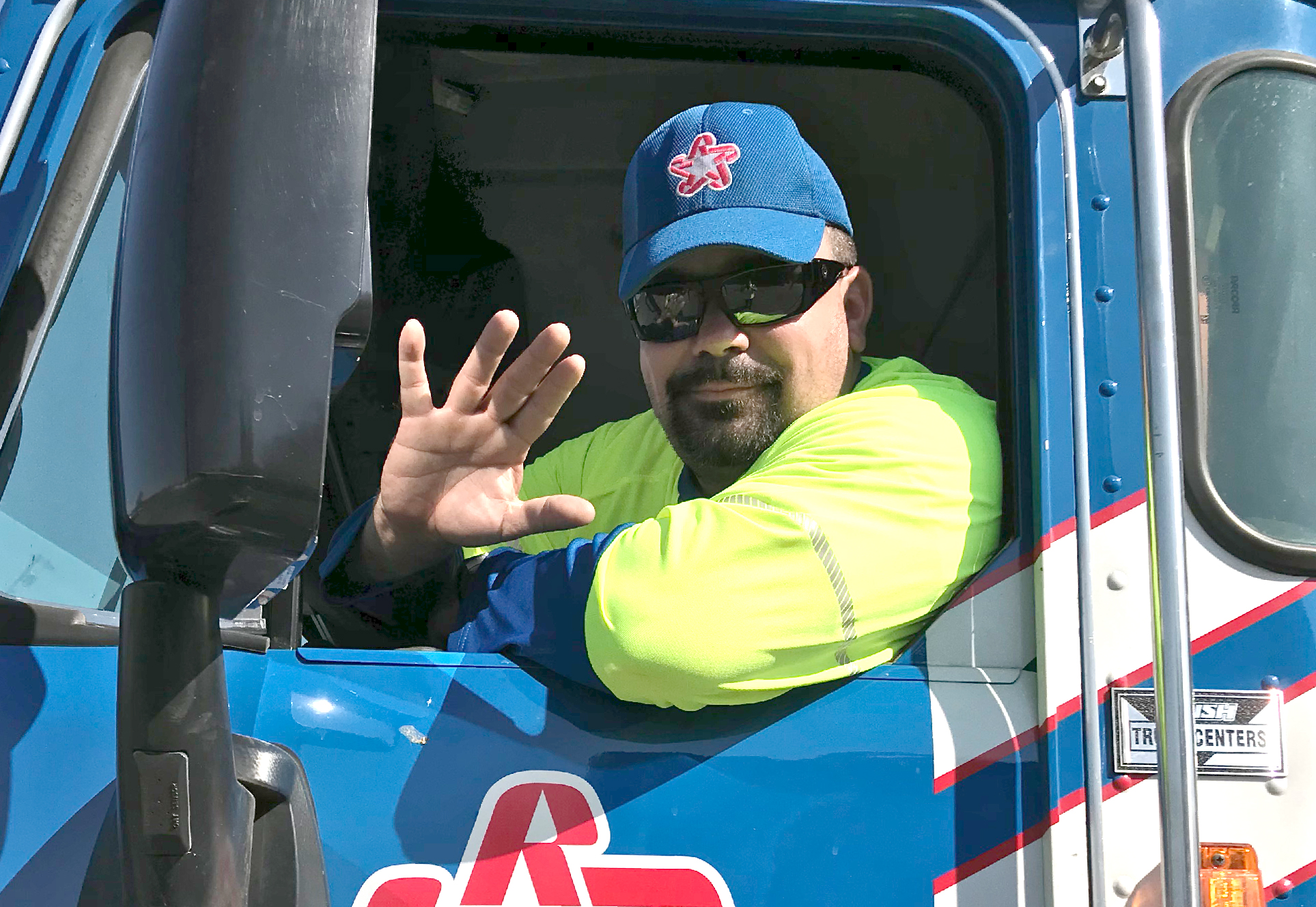 Image of man in truck