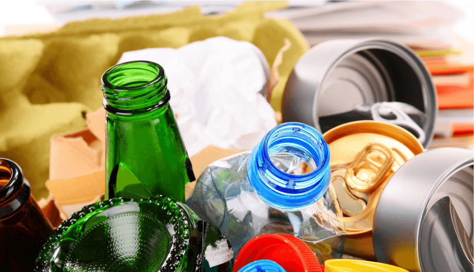 image of bottles and cans